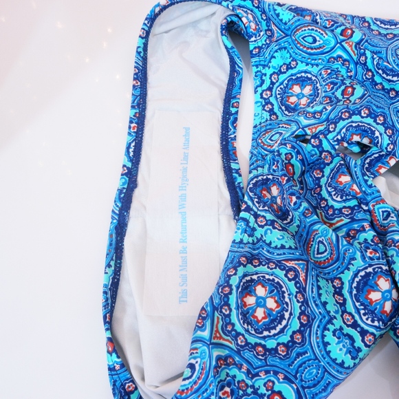 Shade & Shore One Piece Swimsuit Blue Paisley - Picture 8 of 8